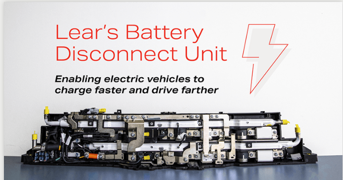 Lear Battery Disconnect Unit product panel