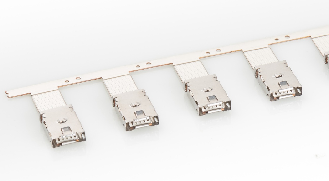 MAK 12 EVO terminals on a carrier strip