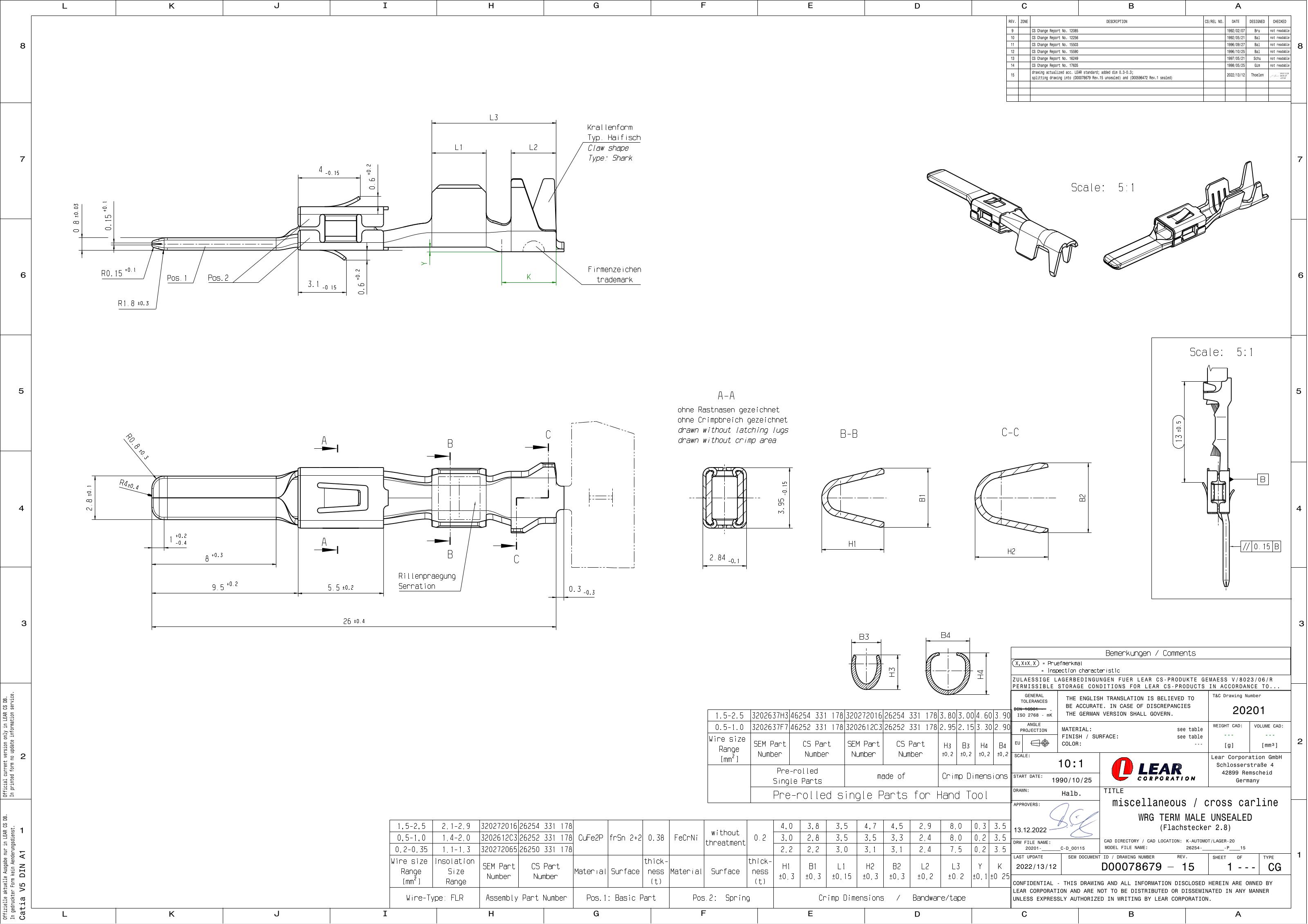 FLAT 2.8 TERMINAL - 320263825 | Lear e-Catalog